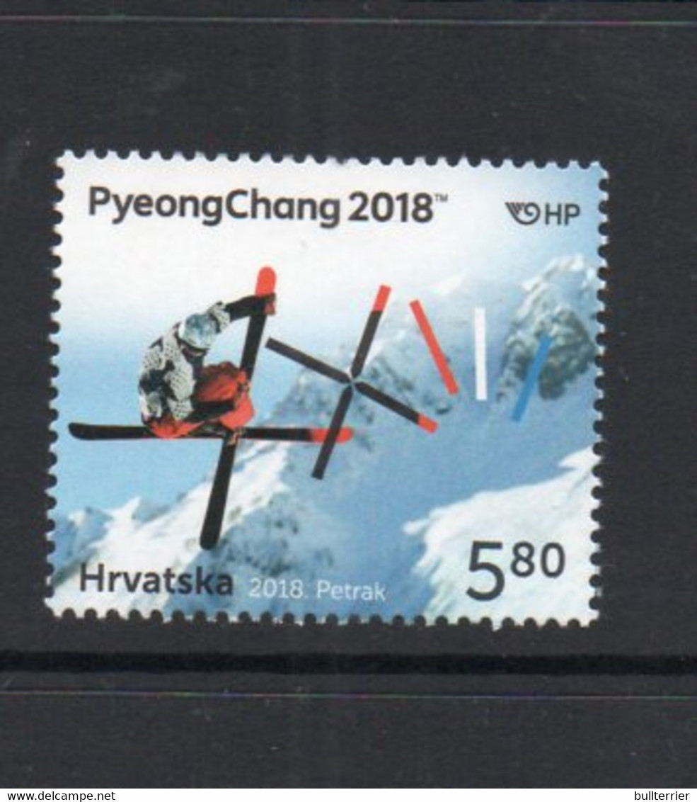 OLYMPICS -  CROATIA  - 2018 - PYEONGCHANG WINTER OLYMPICS   MINT NEVER  HINGED - Hiver 2018 : Pyeongchang