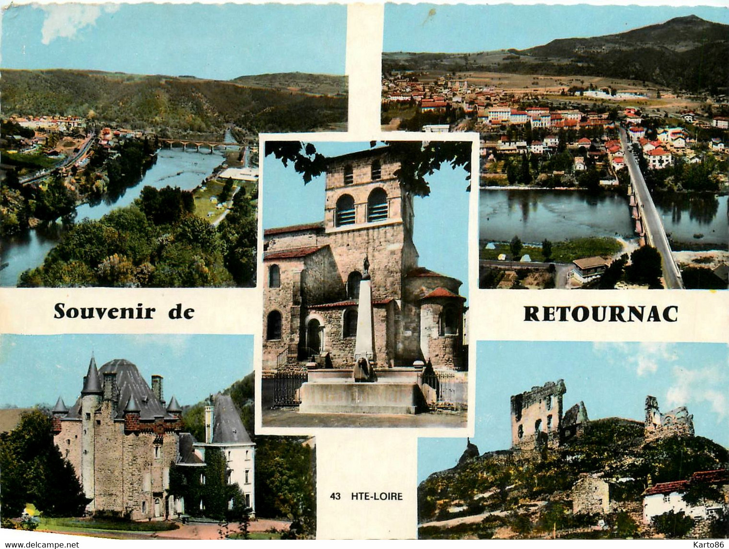 Retournac * Souvenir Du Village * Cp 5 Vues - Retournac