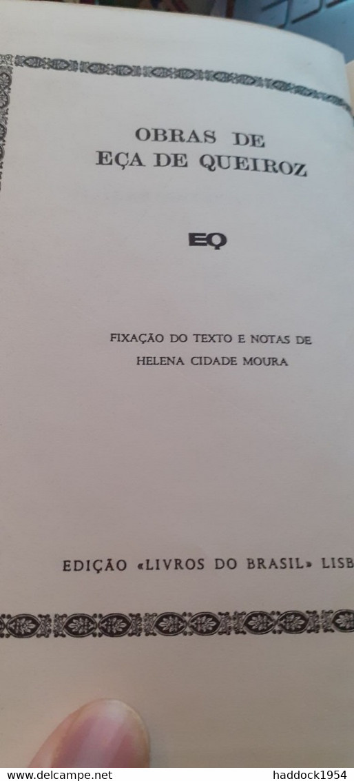 O Primo Bazilio Obras De Eça De Queiroz HELENA CIDADE MOURA Livros Do Brasil 1960 - Novelas