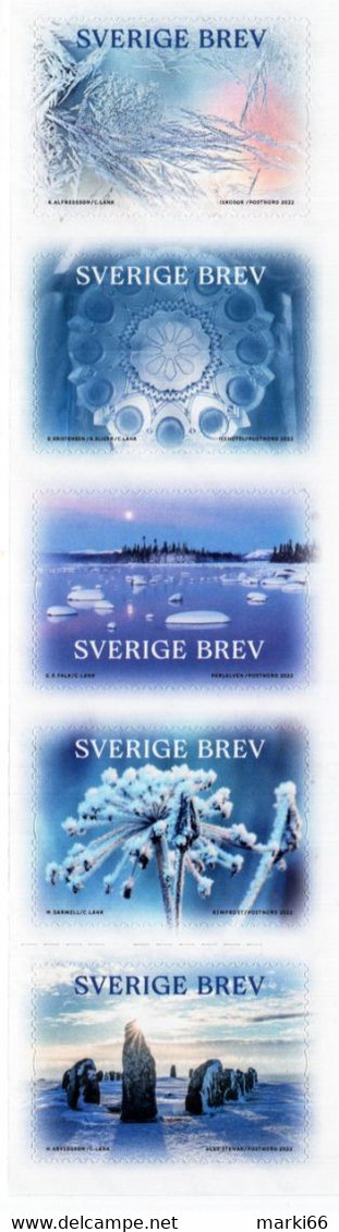 Sweden - 2022 - Christmas - Winter Magic - Mint Self-adhesive Stamp Set - Nuovi