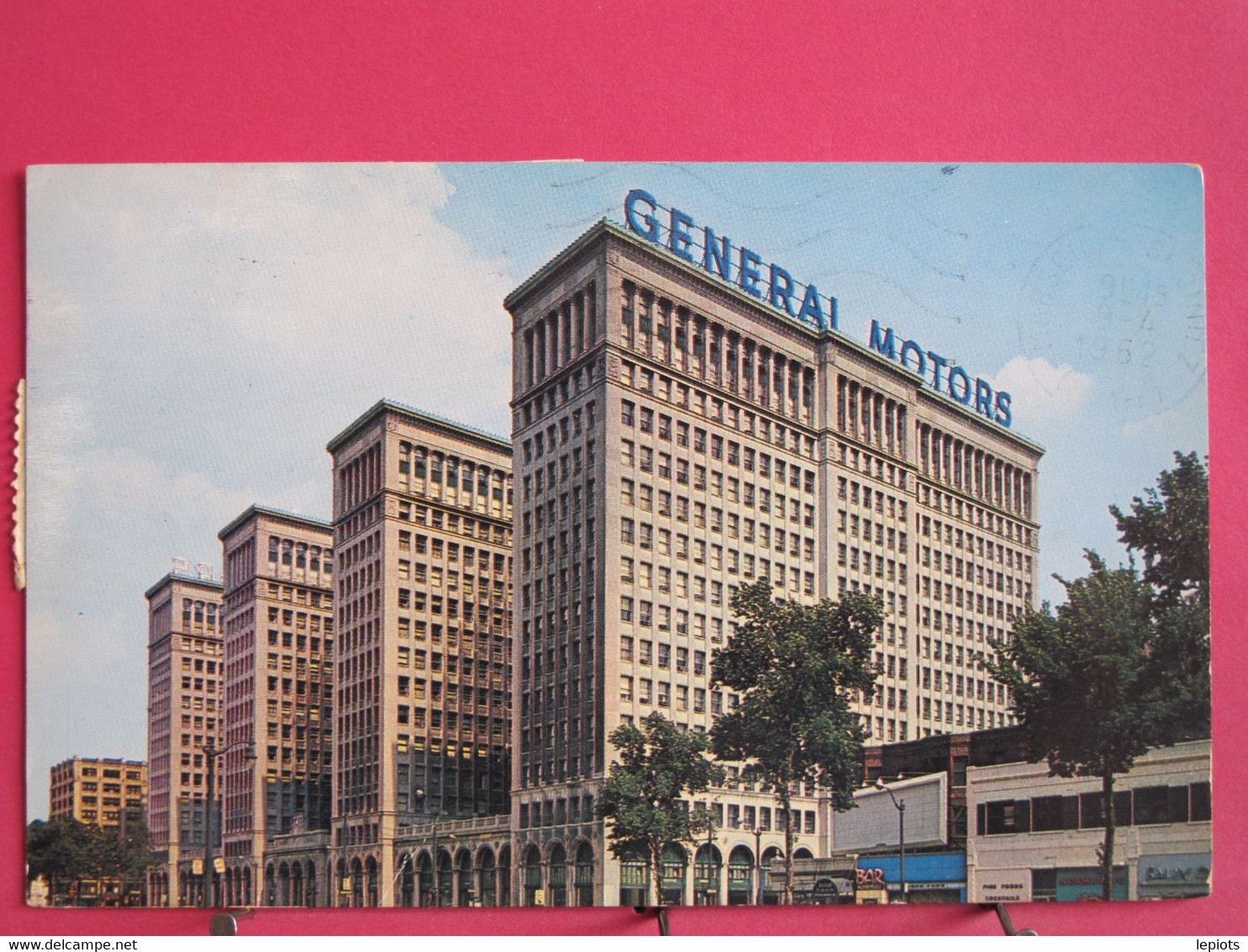 Visuel Très Peu Courant - Etats Unis - Michigan - Detroit - The General Motors Building - Jolis Timbres - R/verso - Detroit