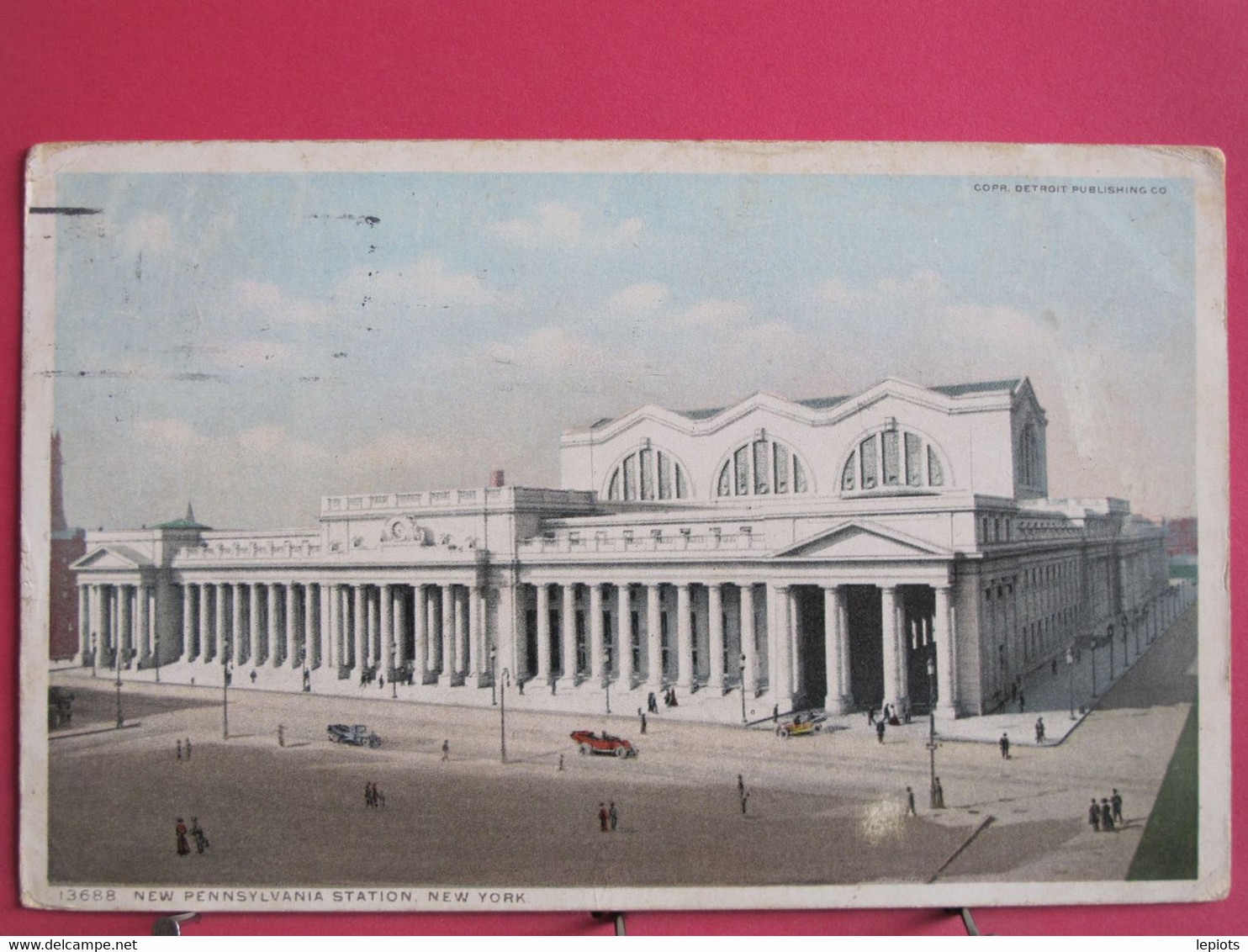 Etats Unis - New York - New Pennsylvania Station - 1914 - R/verso - Trasporti