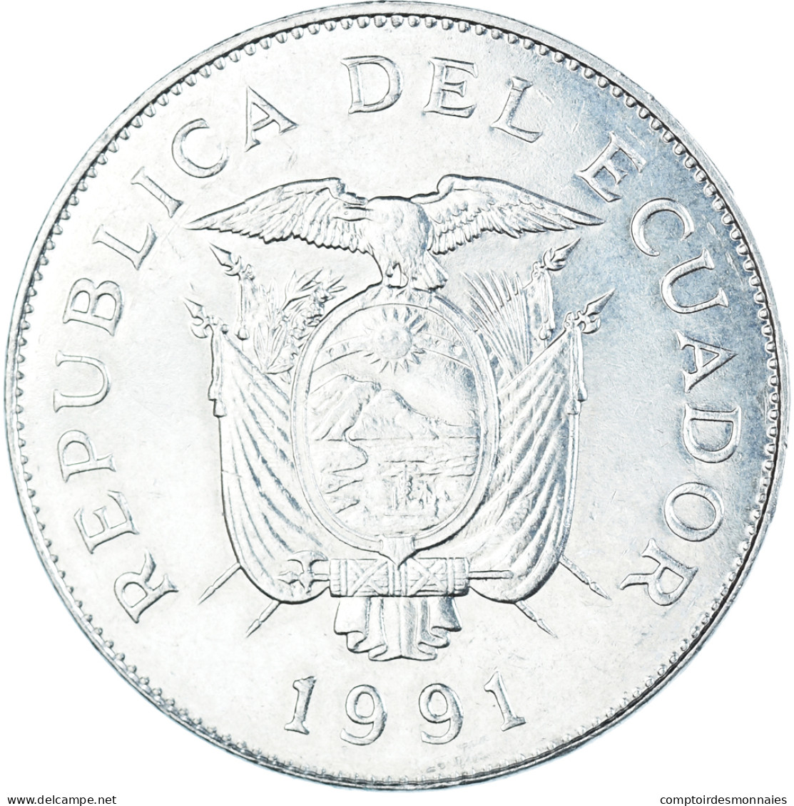 Monnaie, Équateur, 50 Sucres, 1991 - Ecuador