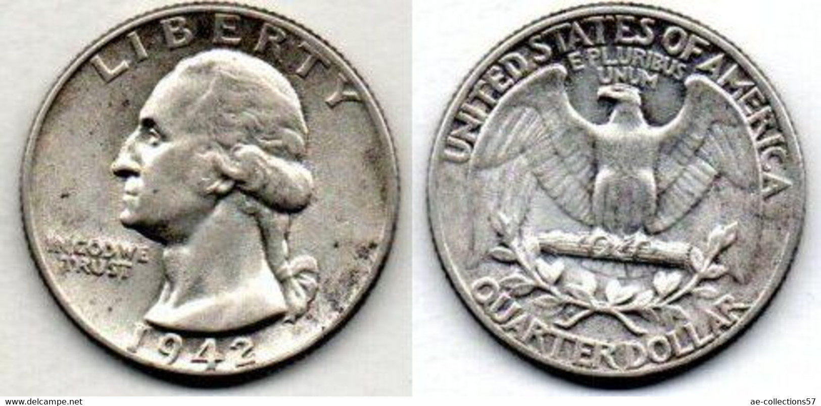 USA 1/4 Dollar 1942 TTB - 1932-1998: Washington