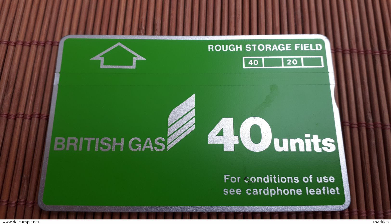 Phonecard  British Gas 968 B Card Used - Plateformes Pétrolières