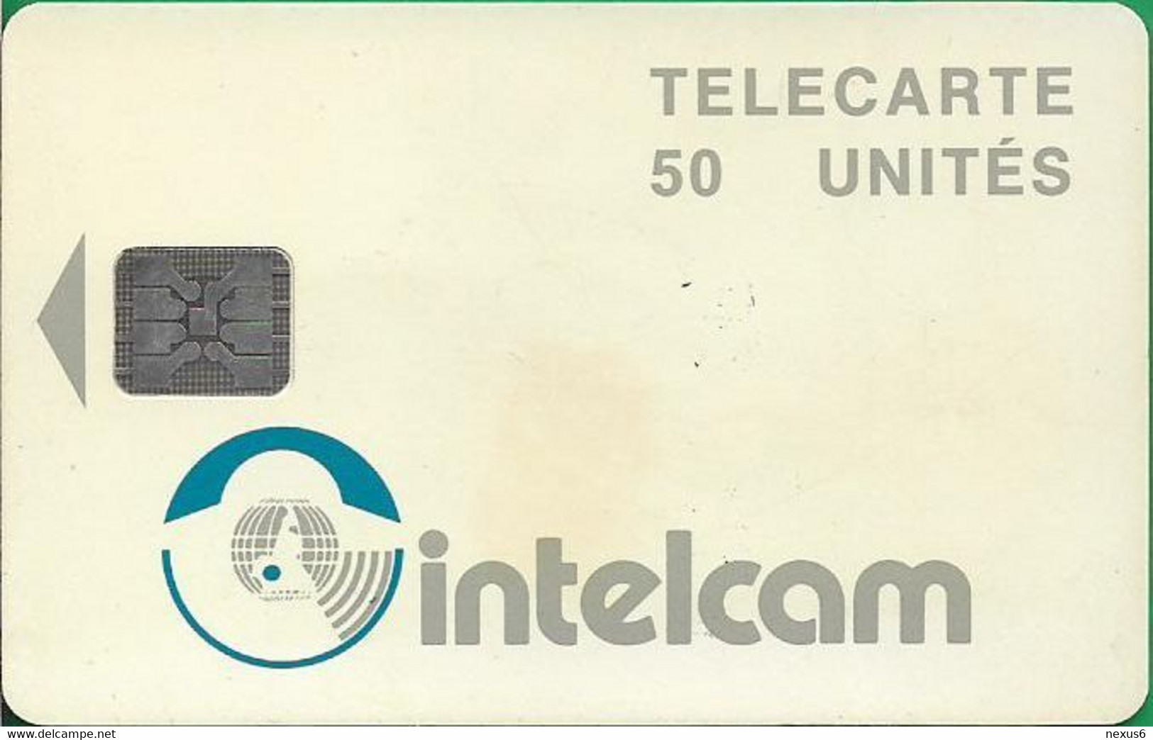 Cameroon - Intelcam - Chip - Logo Card - SC5 ISO, Glossy, No Frame Around Chip, Cn.C46100864, 50Units, Used - Cameroun