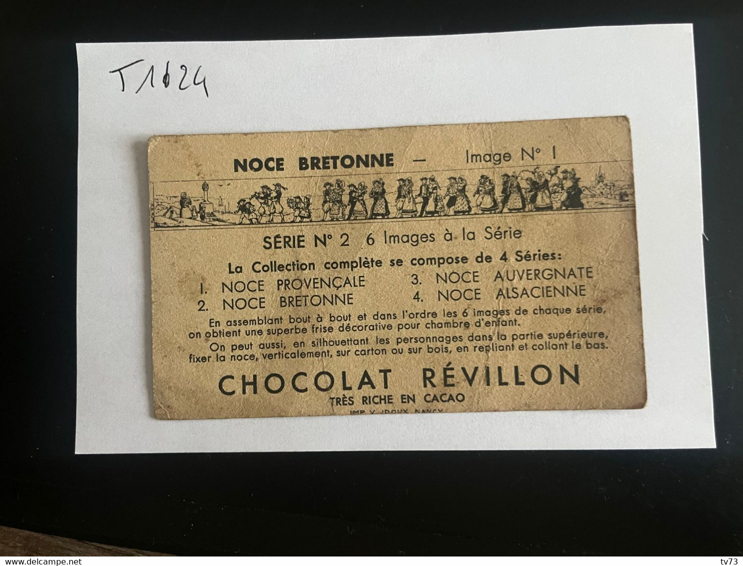 T1624 - Chromo - Chocolat REVILLON -  Noce Bretonne N° 1 - Revillon