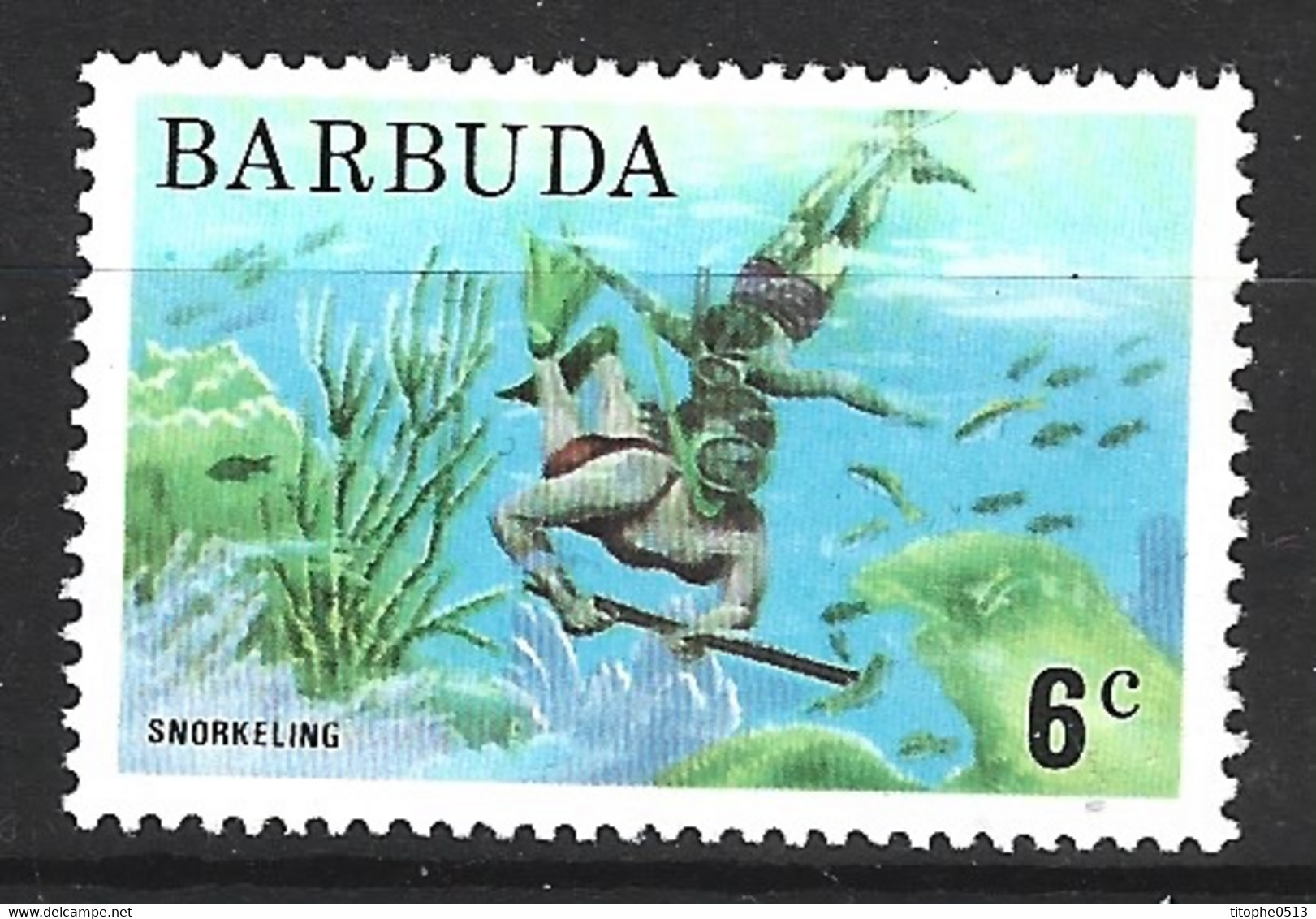 BARBUDA. N°197 De 1974-5. Plongée Sous-marine. - Plongée