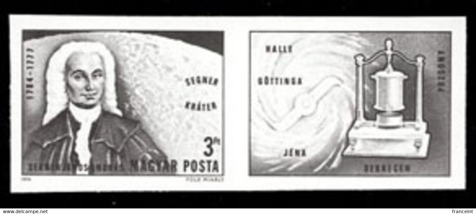 HUNGARY(1974) Janos Segner. Segner Wheel. Photographic Proof. Scott No 2312. - Proofs & Reprints