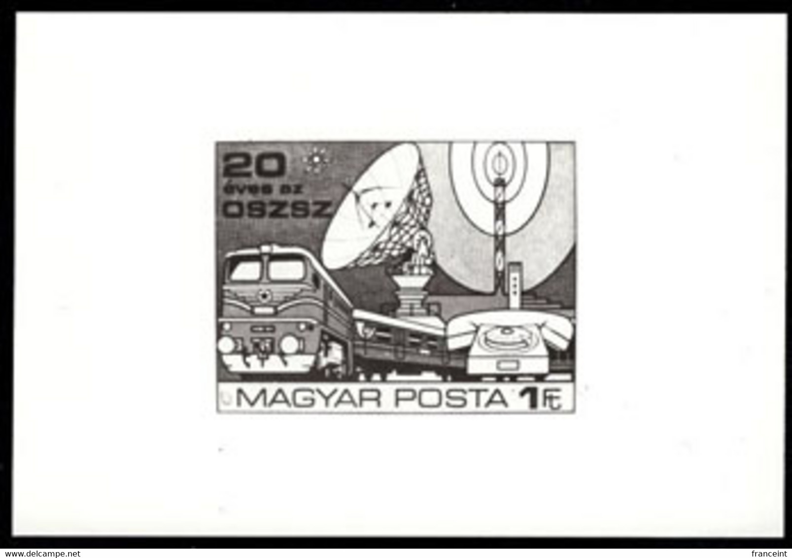 HUNGARY(1978) 20th Anniversary Of Socialist Communications. Photographic Proof. Scott No 2540. - Probe- Und Nachdrucke