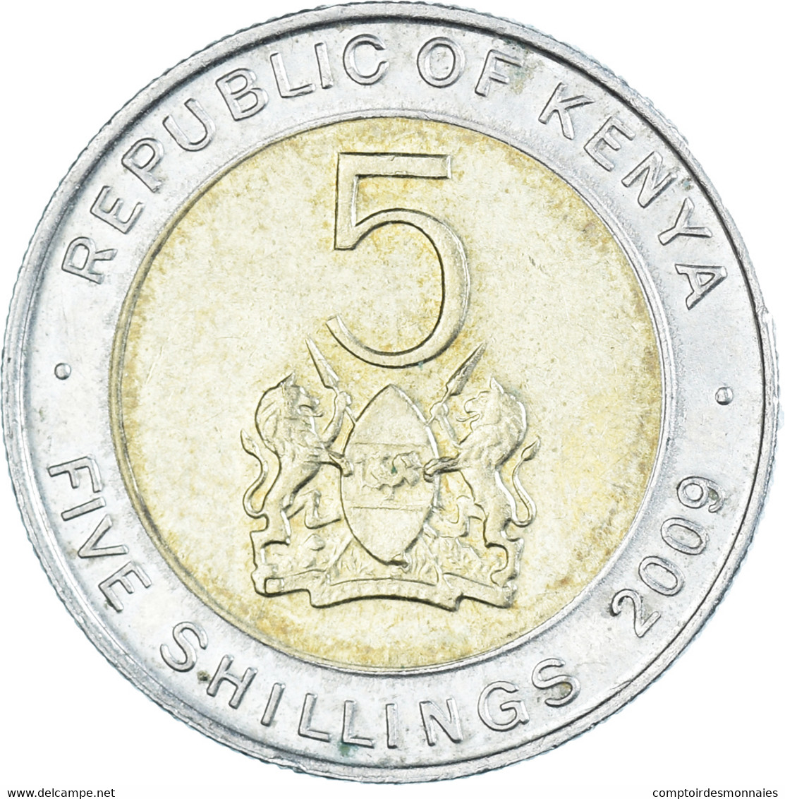 Monnaie, Kenya, 5 Shillings, 2009 - Kenya