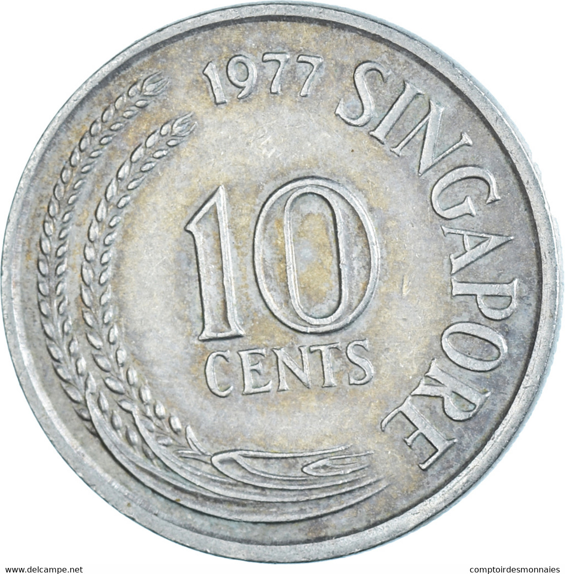 Monnaie, Singapour, 10 Cents, 1977 - Singapour