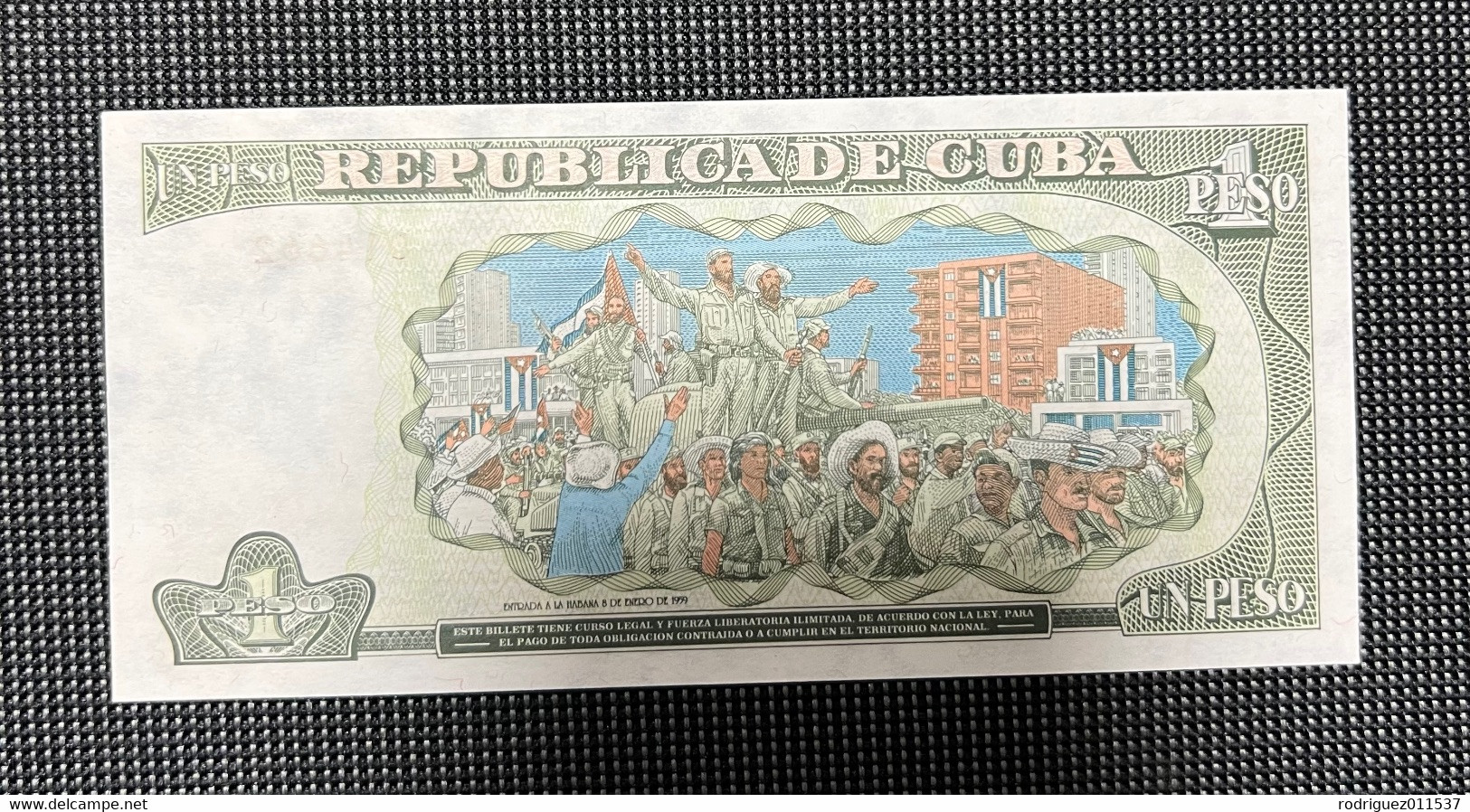 Cuba $1 Peso 1995 Reemplazo ZZ-03 UNC . - Other - America