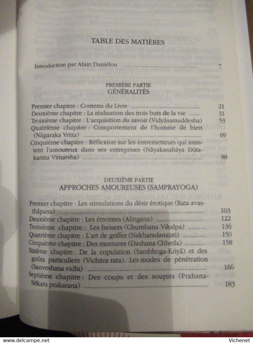 Alain Danielou - Kâma Sûtra - Le Bréviaire De L'Amour, Traité D'Erotisme De Vâtsyàyana - Encyclopedieën