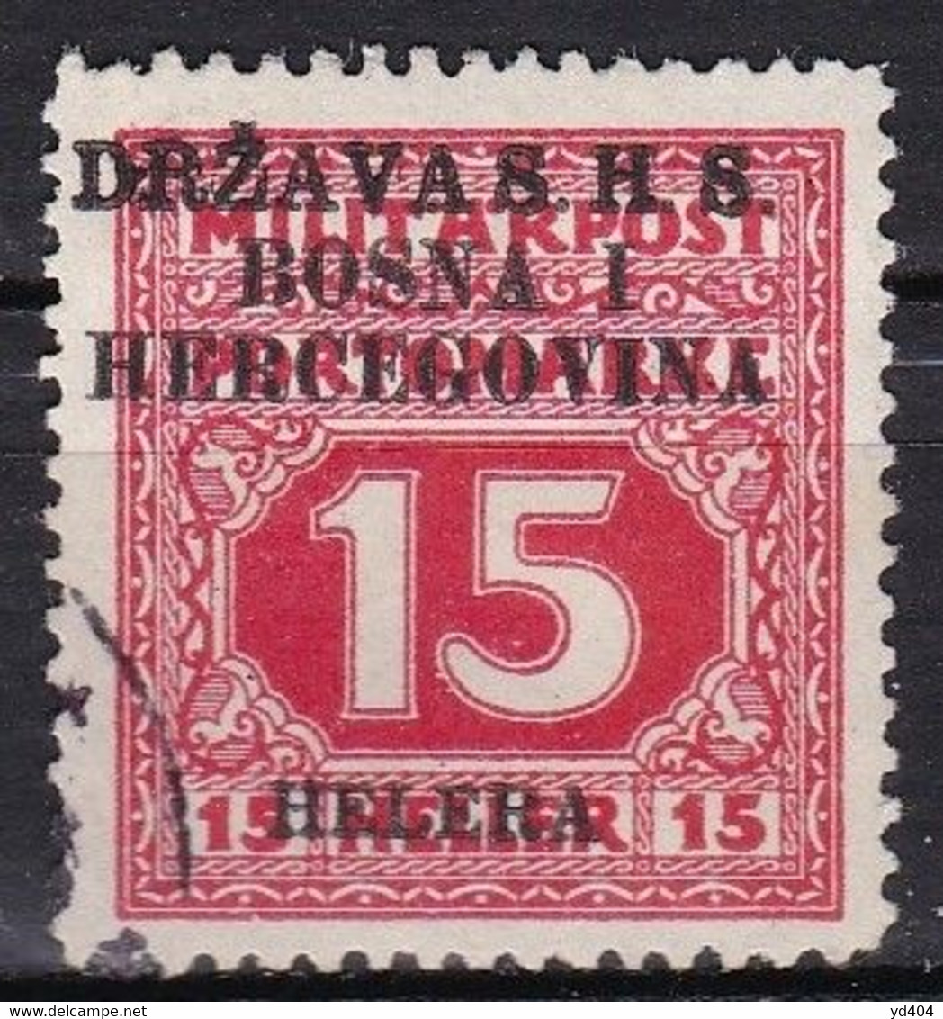 YU601 – YOUGOSLAVIA – ST. OF BOSNIA OVERPRINTED – 1919 – Y&T # 14 USED 12 € - Poste Aérienne