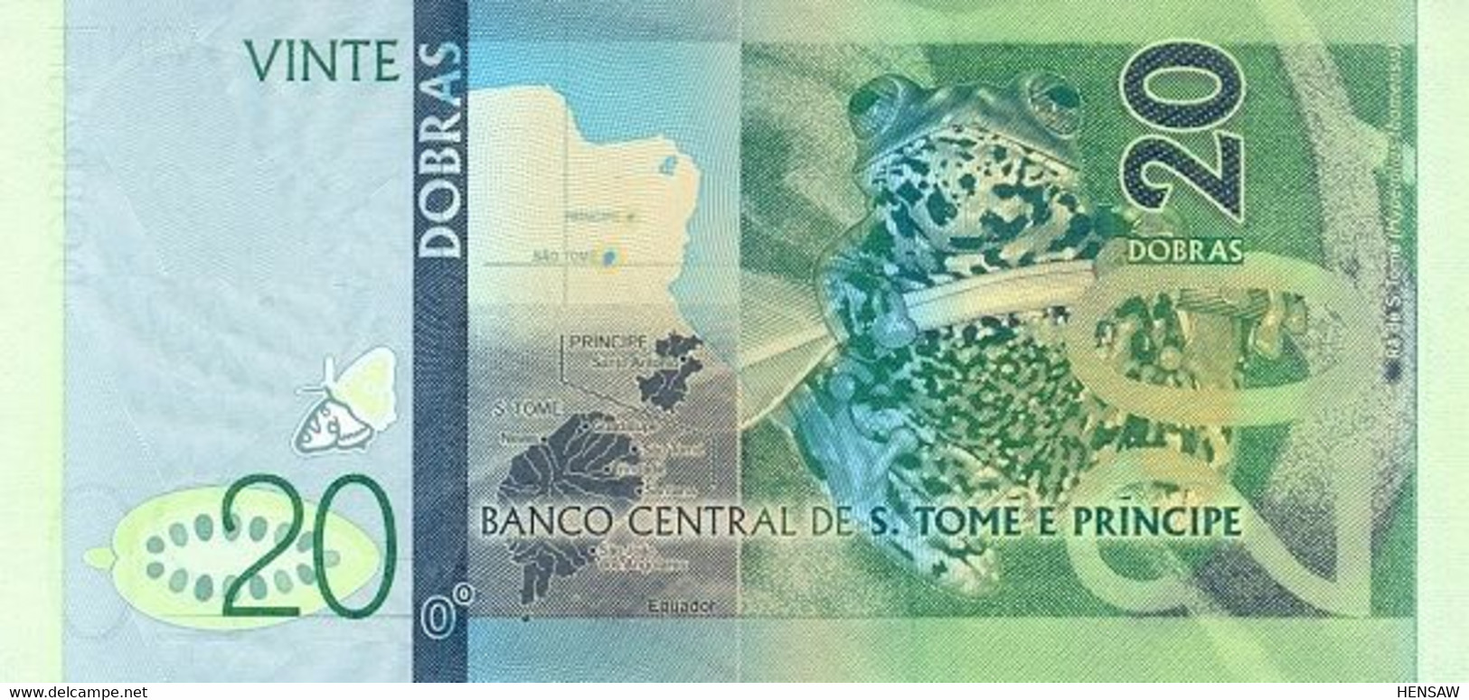 SAO TOME E PRINCIPE 20 DOBRAS P 72 2016 UNC NUEVO SC - San Tomé Y Príncipe