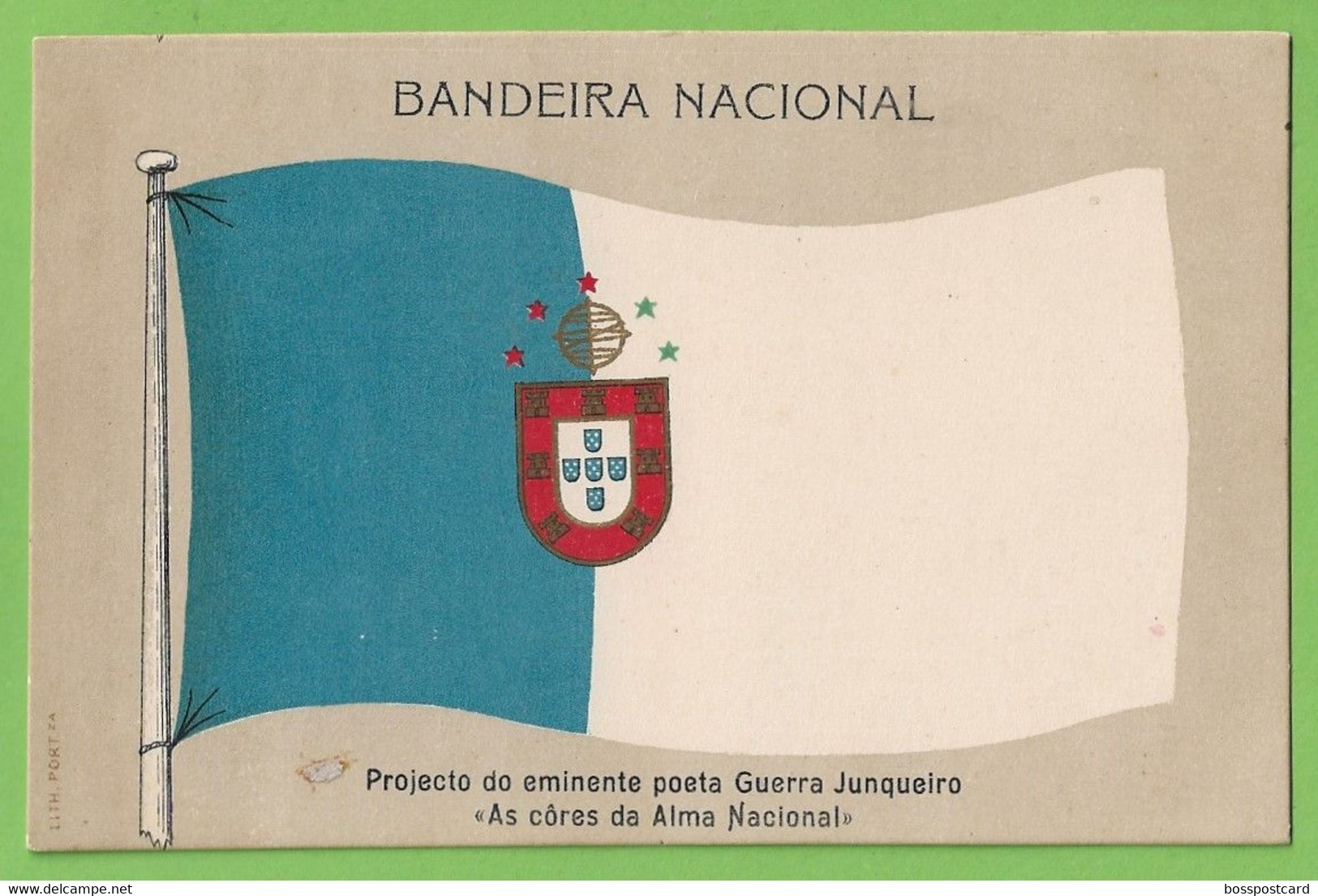 Monarquia Portuguesa - República - Projecto De Guerra Junqueiro De Bandeira Nacional - Flag - Drapeau - Portugal - Histoire