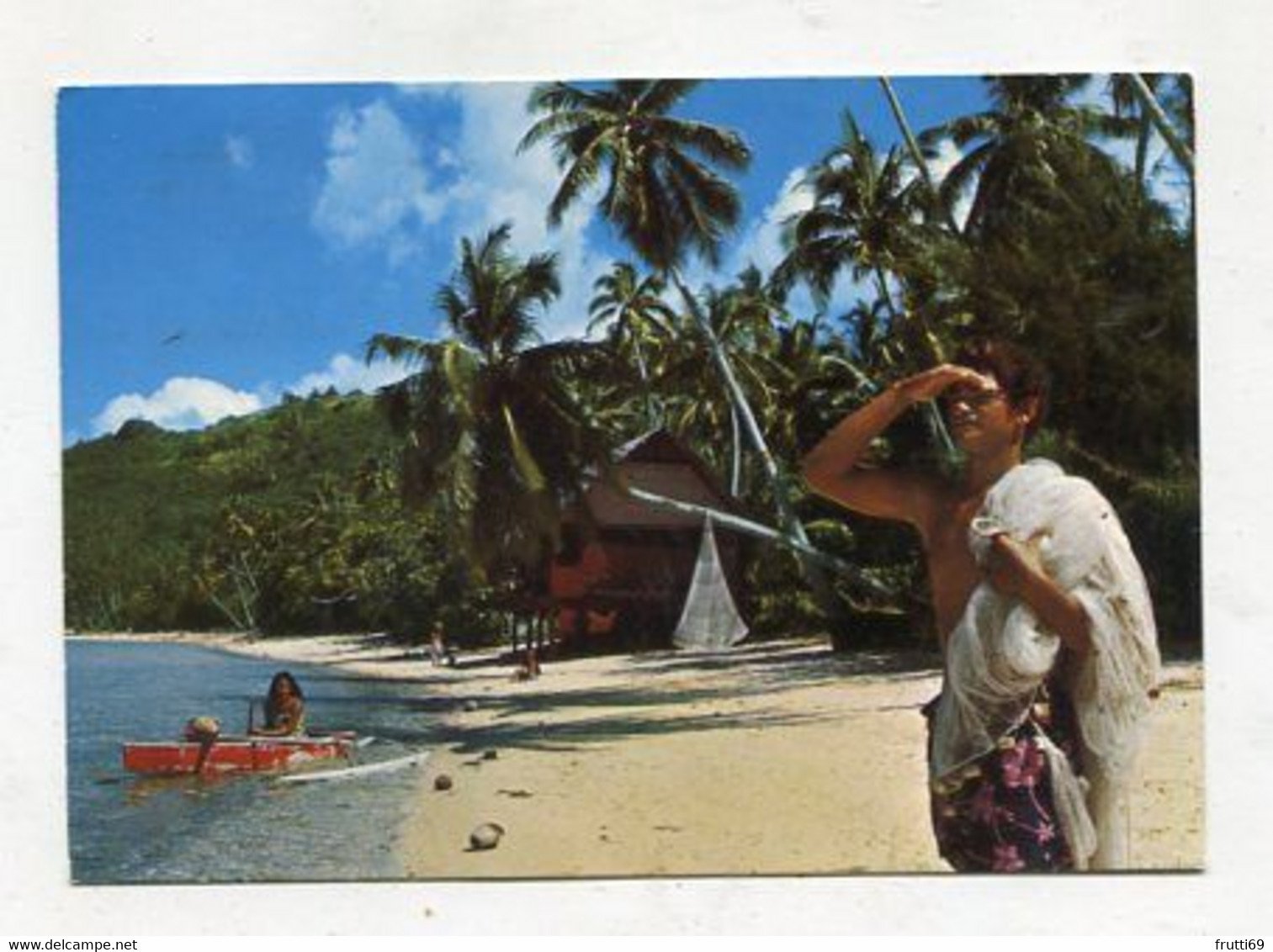 AK 099571 FRENCH POLYNESIA - Une Plage En Polynésie - Polynésie Française