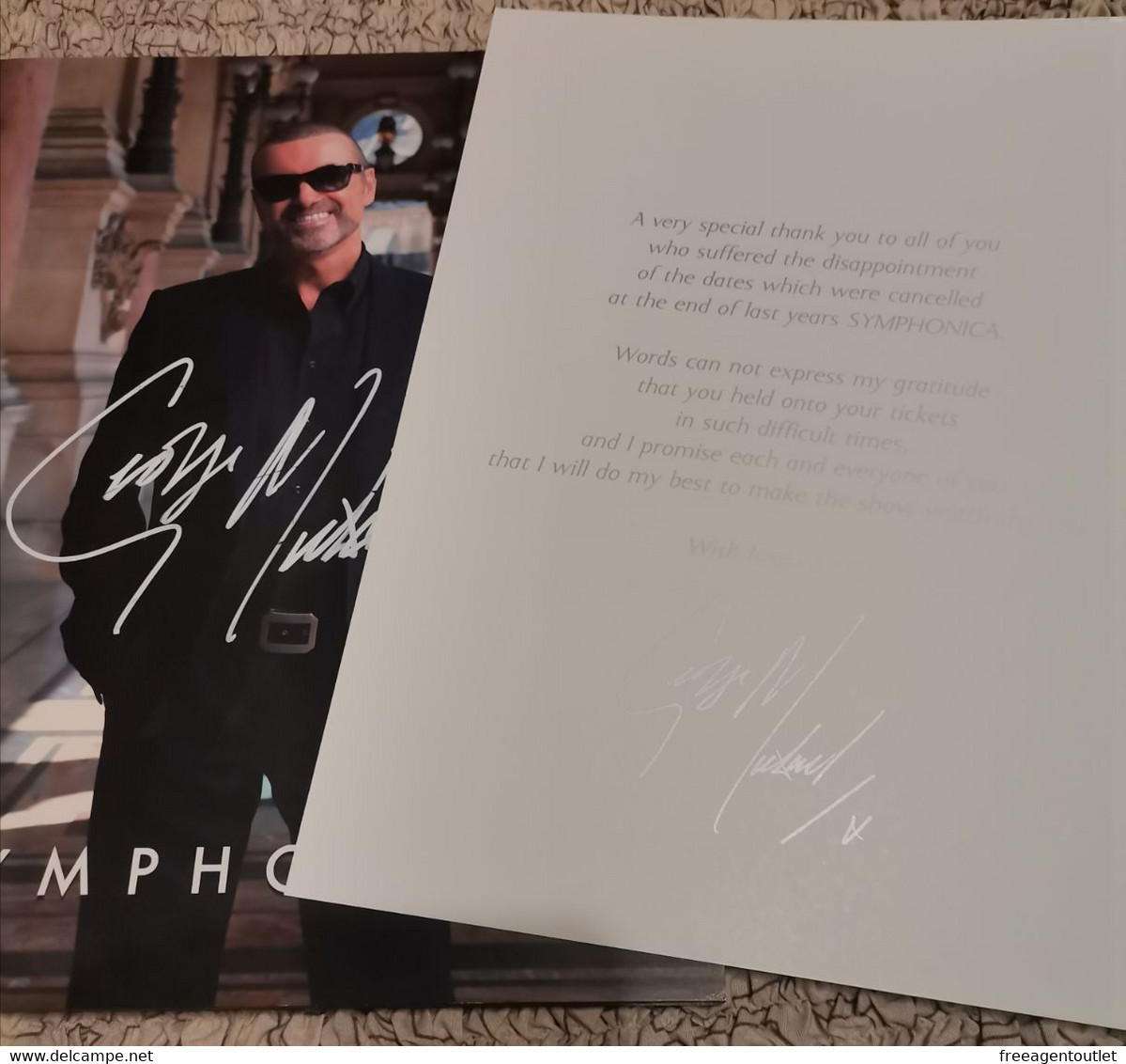 George Michael - SYMPHONICA - Signed Tour Program - Genuine Autograph - Autogramme