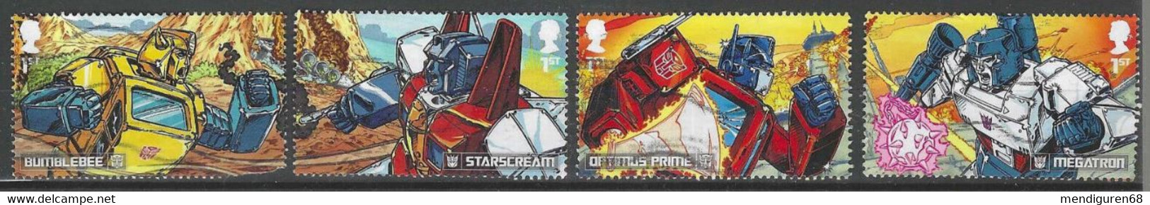 GROSSBRITANNIEN GRANDE BRETAGNE GB 2022 TRANSFORMERS SET5  4V USED SG 4700-03 MI 5023-26 YT 5414-17 SN 4265-68 - Used Stamps