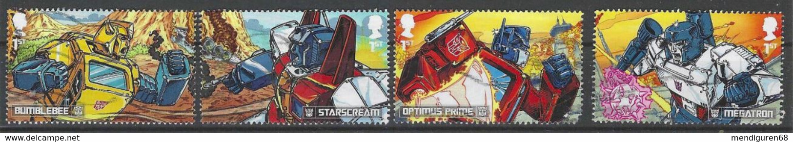 GROSSBRITANNIEN GRANDE BRETAGNE GB 2022 TRANSFORMERS SET5  4V USED SG 4700-03 MI 5023-26 YT 5414-17 SN 4265-68 - Used Stamps