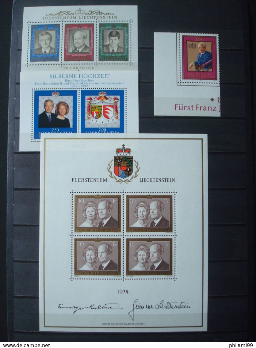 LIECHTENSTEIN MNH** 5 SCANS / HIGH FACE VALUE - Lotti/Collezioni