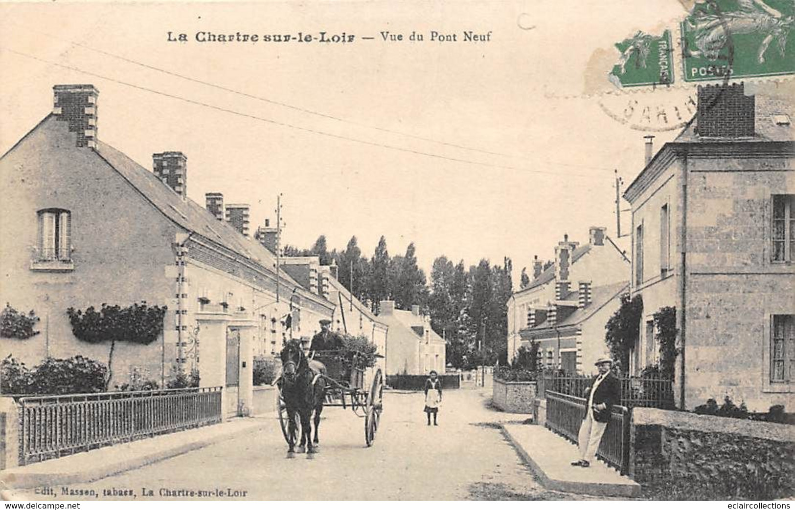 La Chartre Sur Le Loir      72       Vue Du Pont Neuf        ( Voir Scan ) - Otros & Sin Clasificación