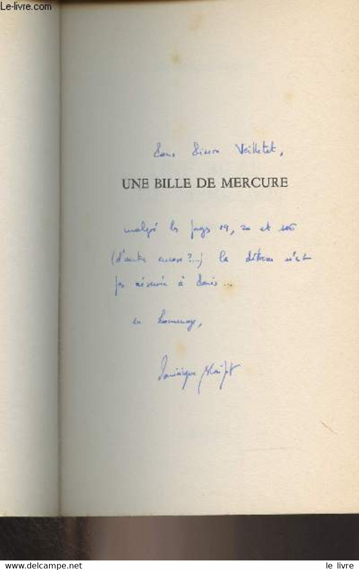 Une Ville De Mercure - Blaizot Dominique - 1984 - Livres Dédicacés