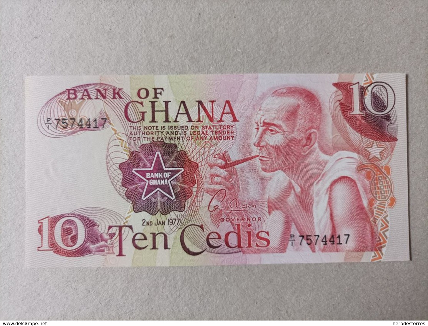 Billete De GHANA De 10 Cedis, Año 1978, UNC - Ghana