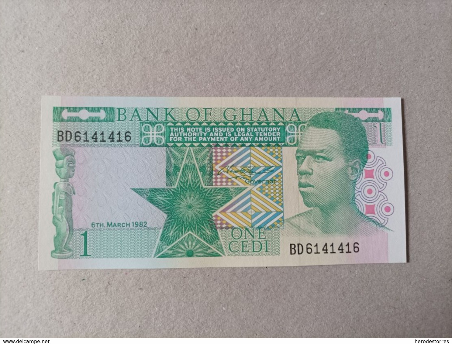 Billete De GHANA De 1 Cedi, Año 1982, UNC - Ghana