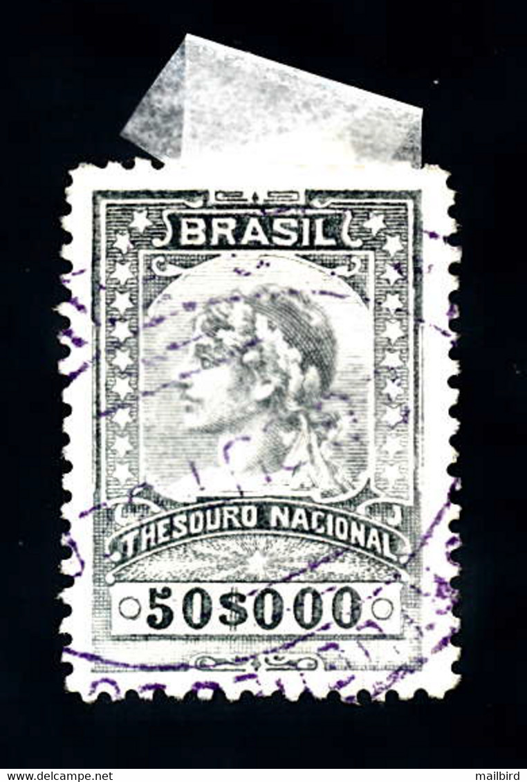 Brazil Tesouro National Treasury Revenue Stamp Used | Brasil Tesouro Nacional 50$000 - Strafport