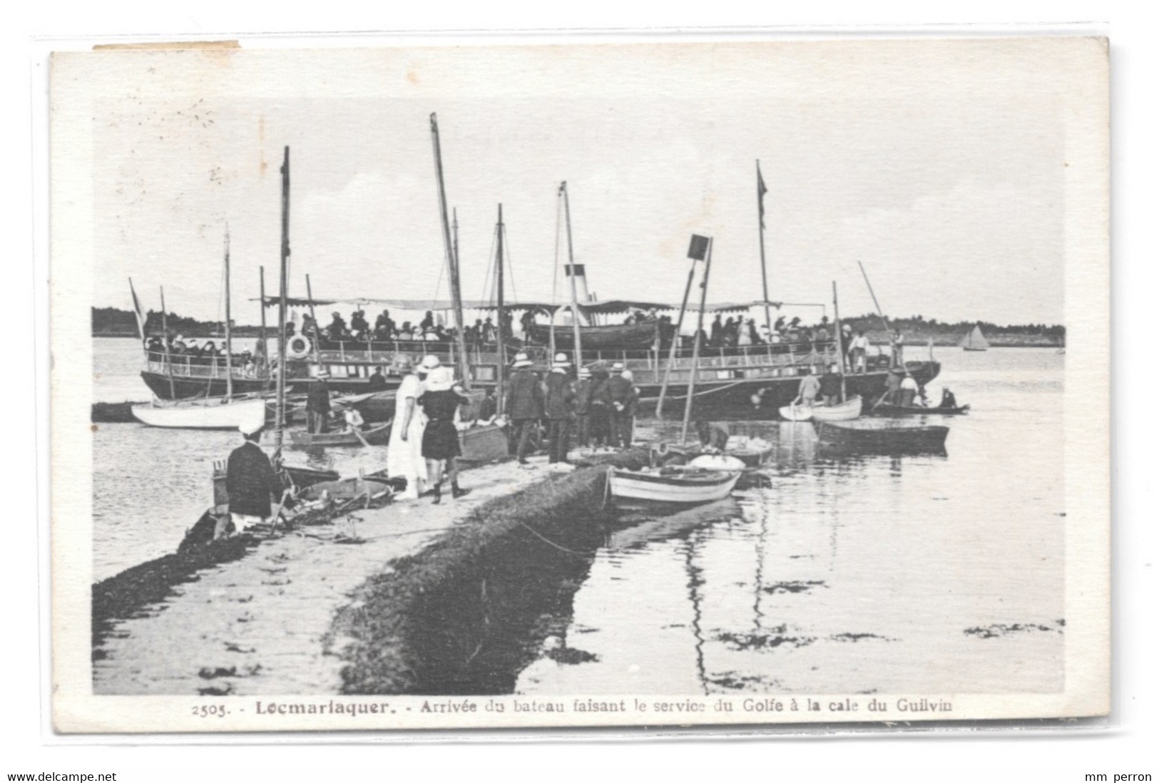 (33648-56) Locmariaquer - Arrivée Du Bateau Faisant Le Service Du Golfe - Locmariaquer