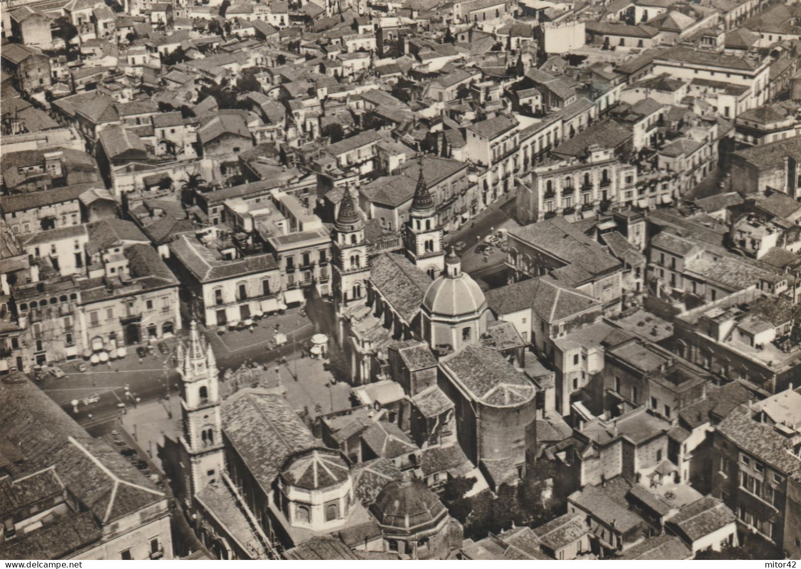 546-Acireale-Catania-Piazza Duomo Vista Dall' Aereo-v.1959 X Roma - Acireale