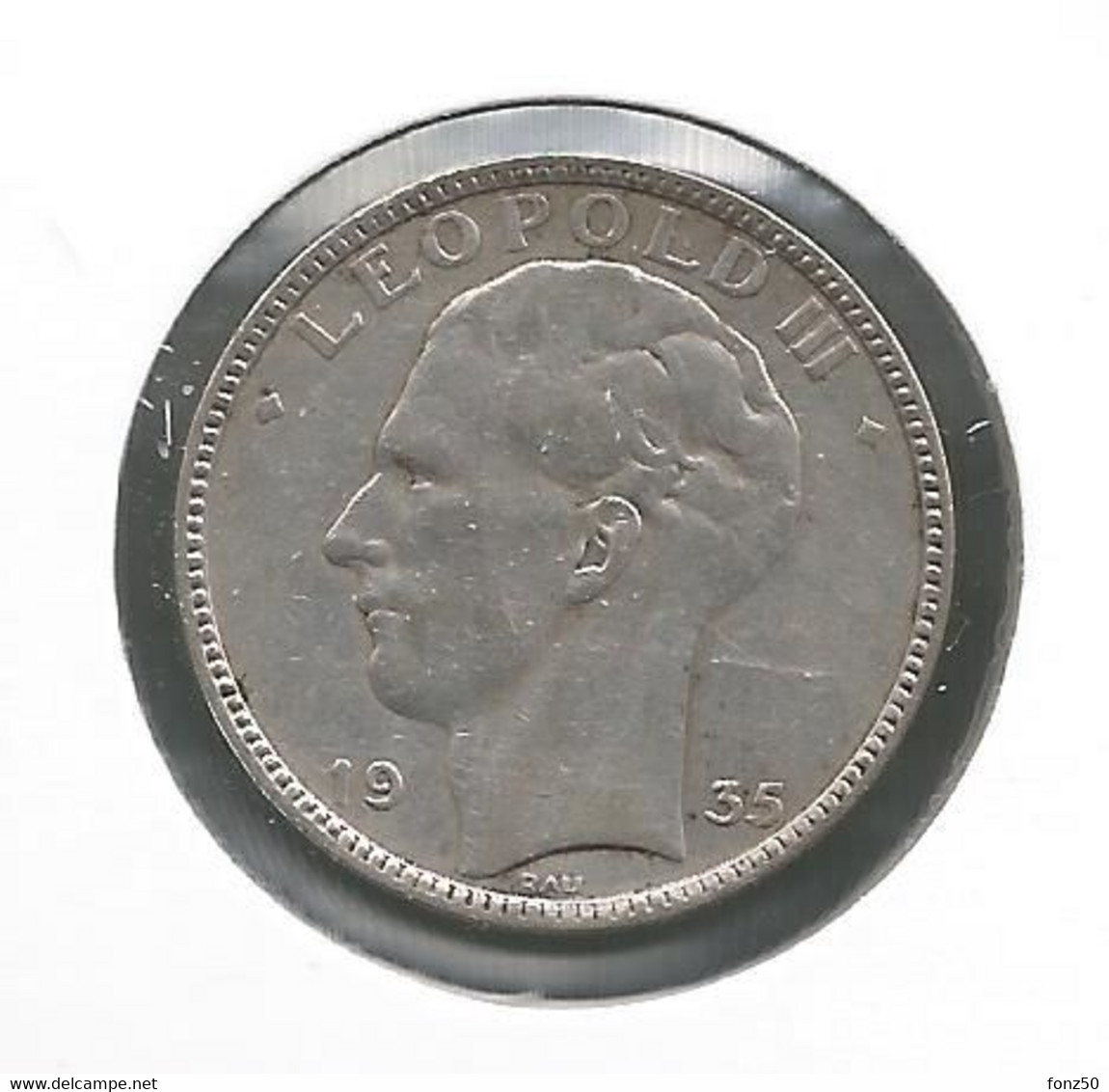 LEOPOLD III * 20 Frank 1935 Frans/vlaams  Pos.A * Nr 12115 - 20 Francs