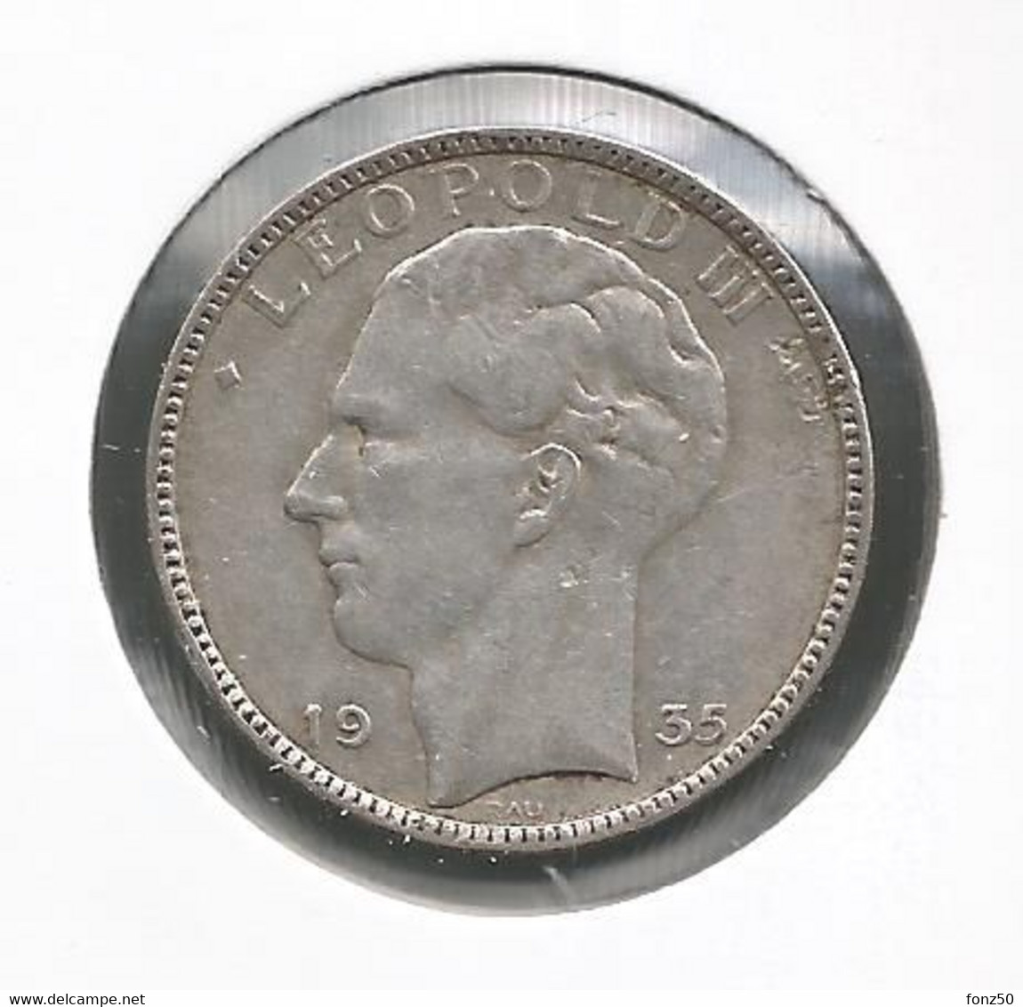 LEOPOLD III * 20 Frank 1935 Frans/vlaams  Pos.B * Nr 12121 - 20 Francs