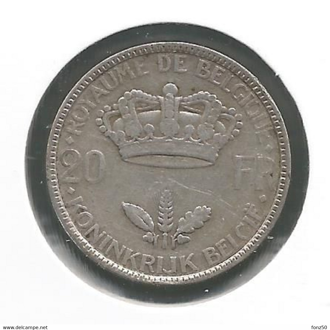 LEOPOLD III * 20 Frank 1935 Frans/vlaams  Pos.B * Nr 12123 - 20 Francs