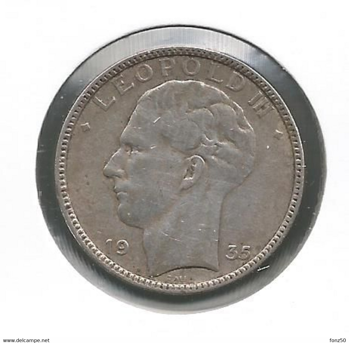 LEOPOLD III * 20 Frank 1935 Frans/vlaams  Pos.B * Nr 12124 - 20 Francs