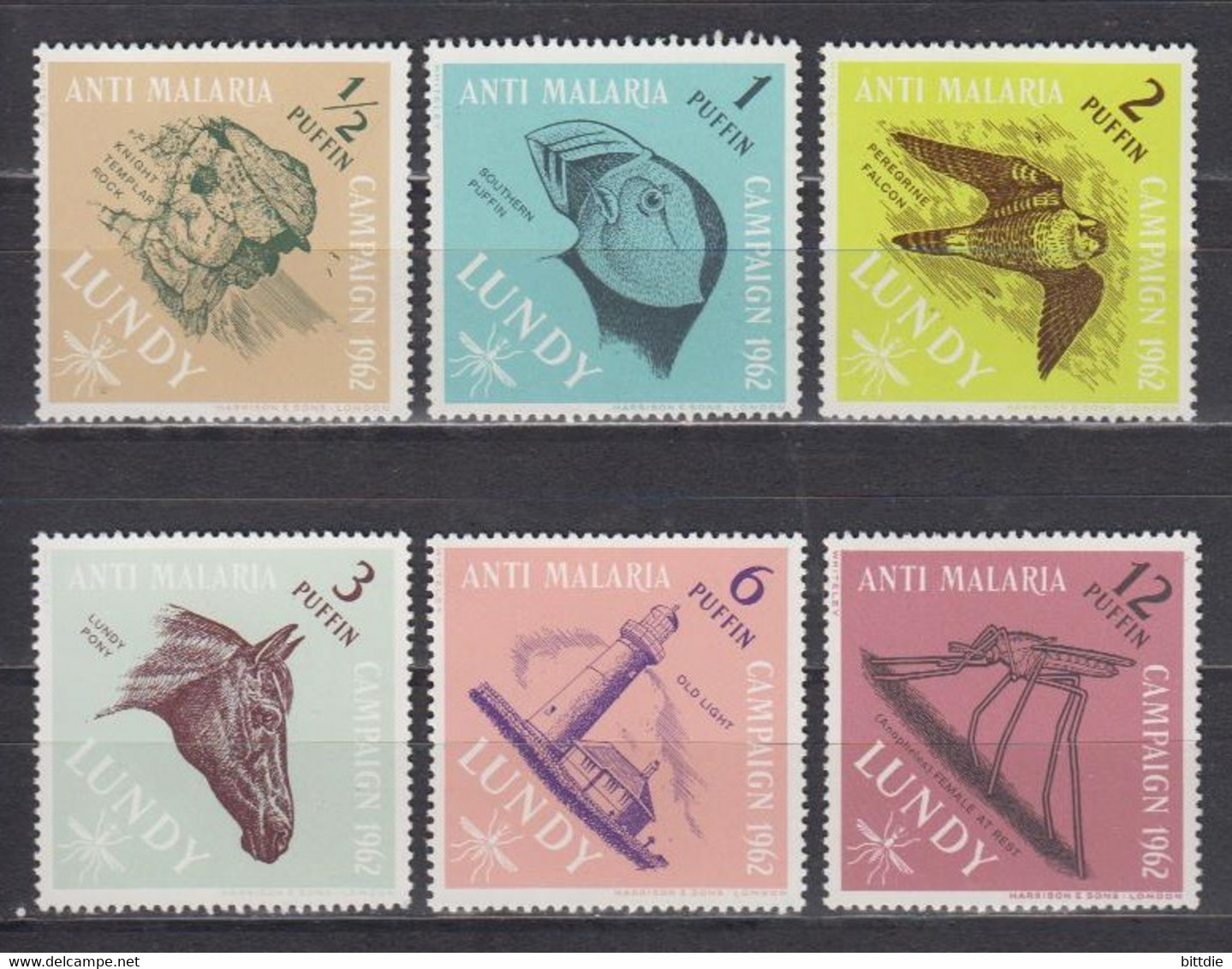 GB-Lokalpost, Lundy, Anti Malaria 1962 , Xx  (CH 525) - Non Classés