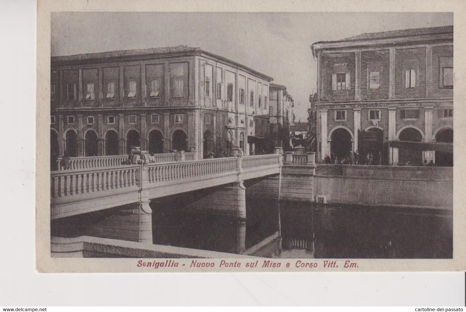 SENIGALLIA   ANCONA  NUOVO PONTE SUL MISA E CORSO VITTORIO EMANUELE  VG  1922 - Senigallia