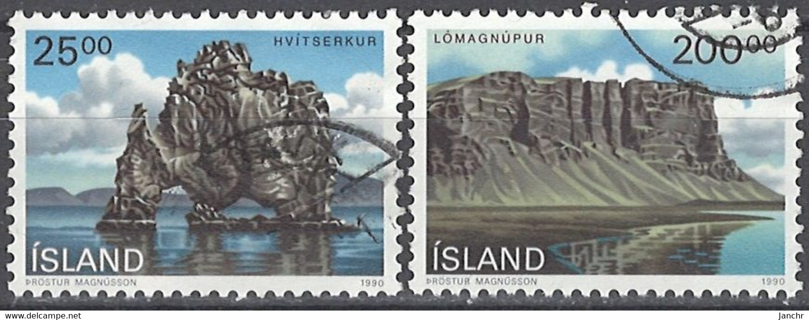 Iceland Island 1990. Mi.Nr. 731-732, Used O - Gebruikt