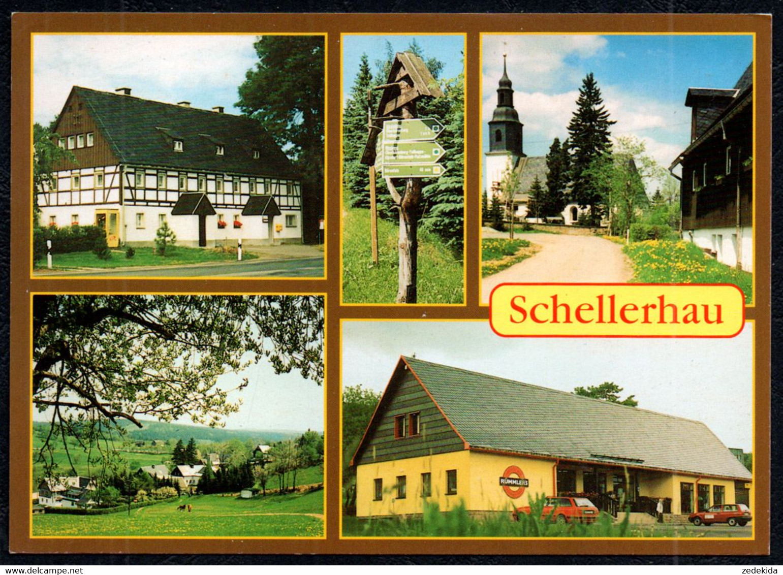 G0771 - Schellerhau Einkaufszentrum - Bild Und Heimat Reichenbach Qualitätskarte - Schellerhau