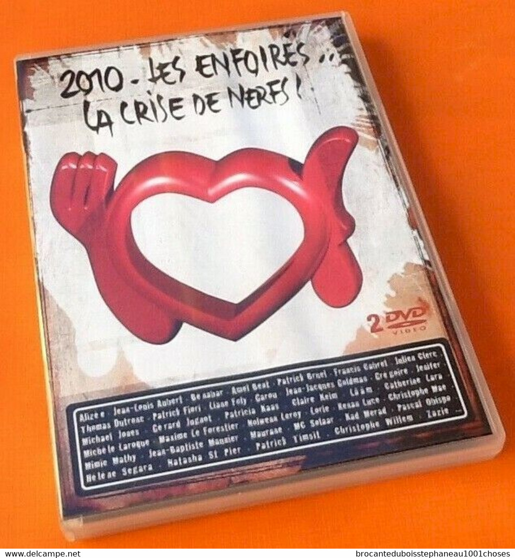 DVD (coffret 2 DVD) 2010 Les Enfoirés La Crise De Nerfs - Concert En Muziek