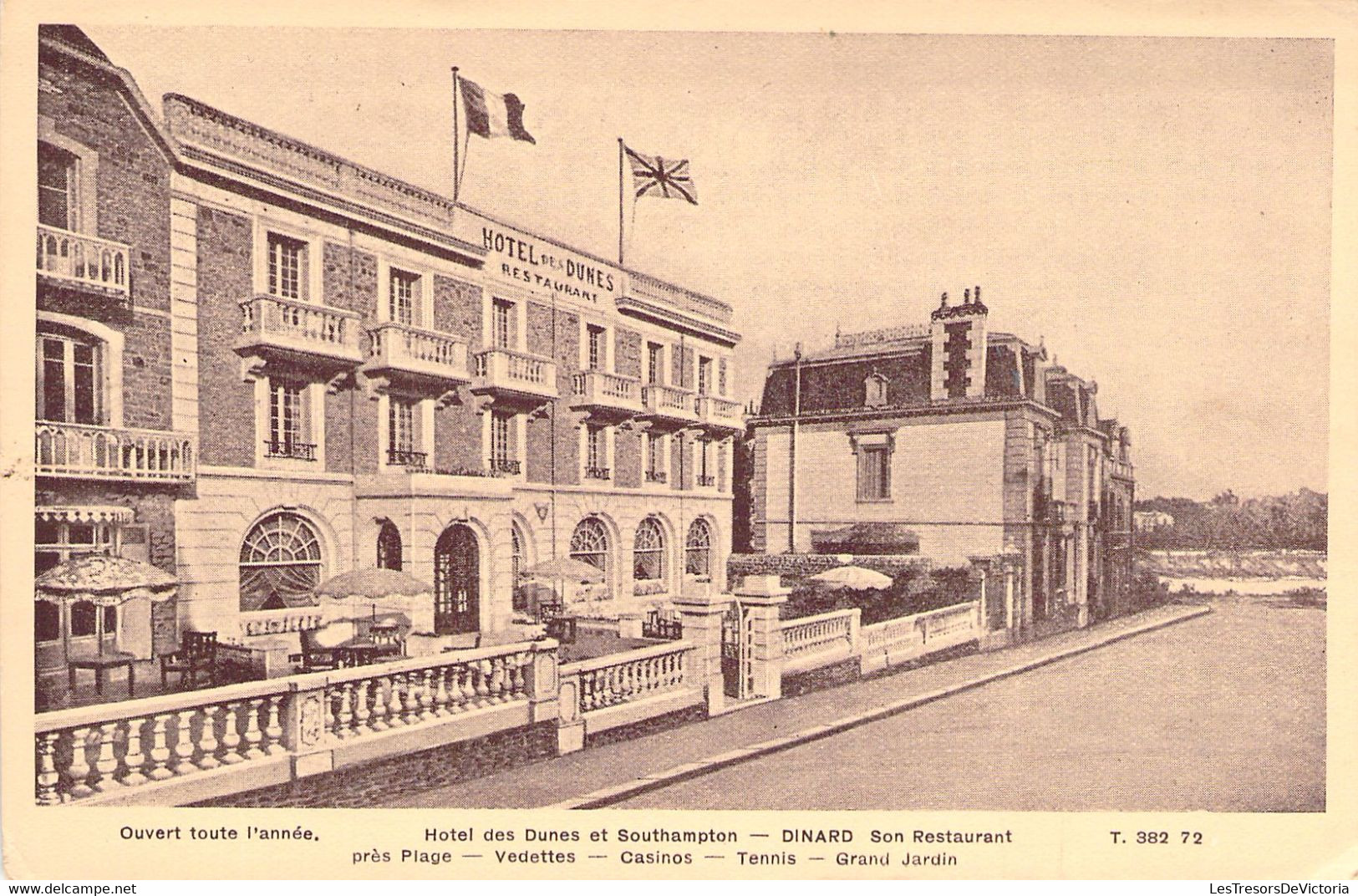 CPA - FRANCE - 35 - DINARD - Hôtel Des Dunes Et Southampton - DINARD Son Restaurant - T 382 72 - Editions STELLA - Dinard