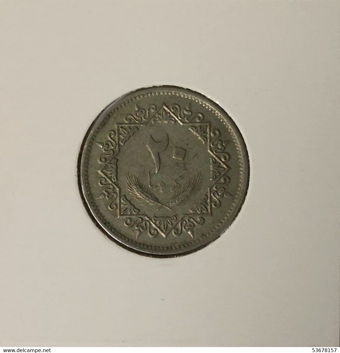 Libya - 20 Dirham AH1395- 1975, KM# 15 (#1488) - Libia