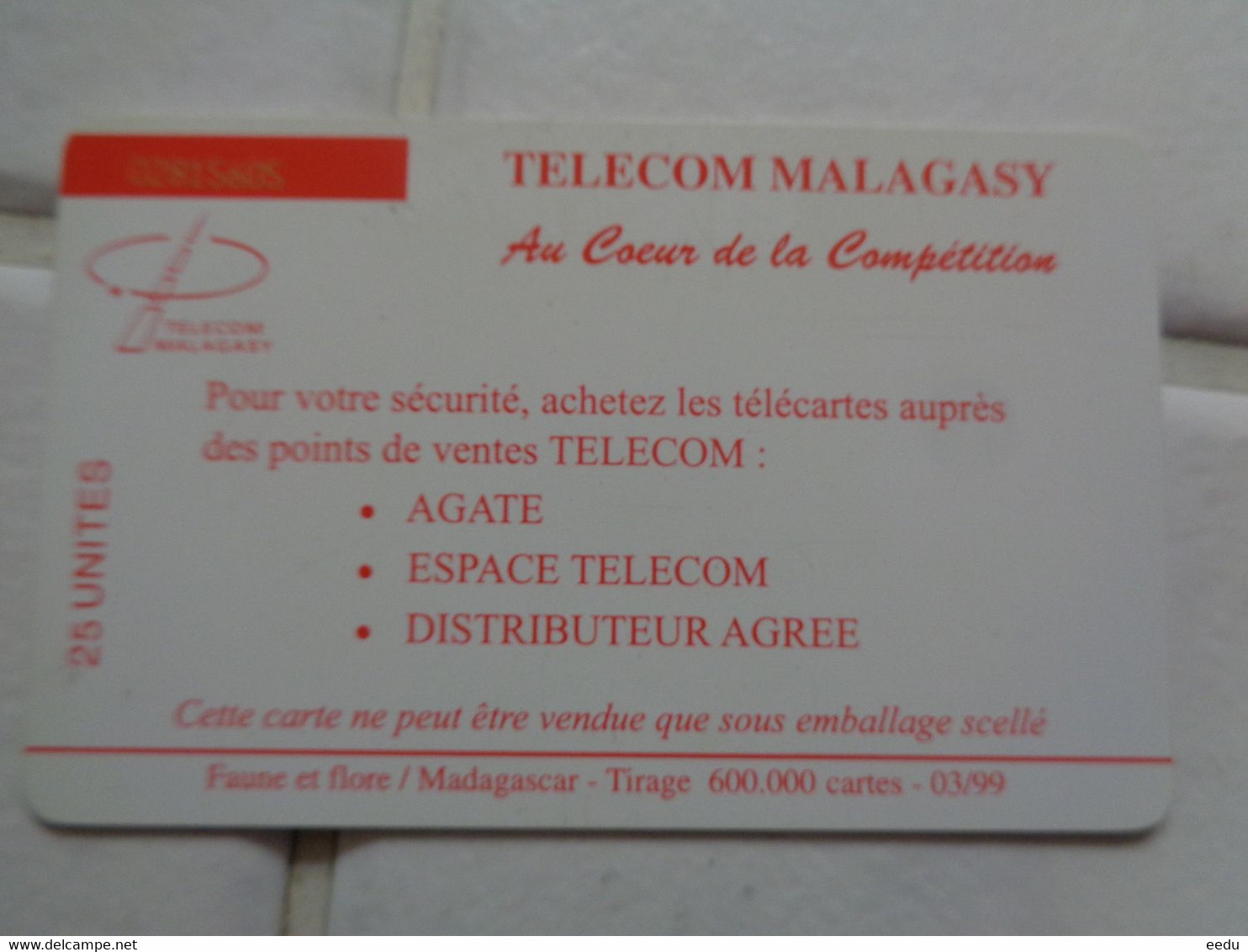 Madagascar Phonecard - Madagascar