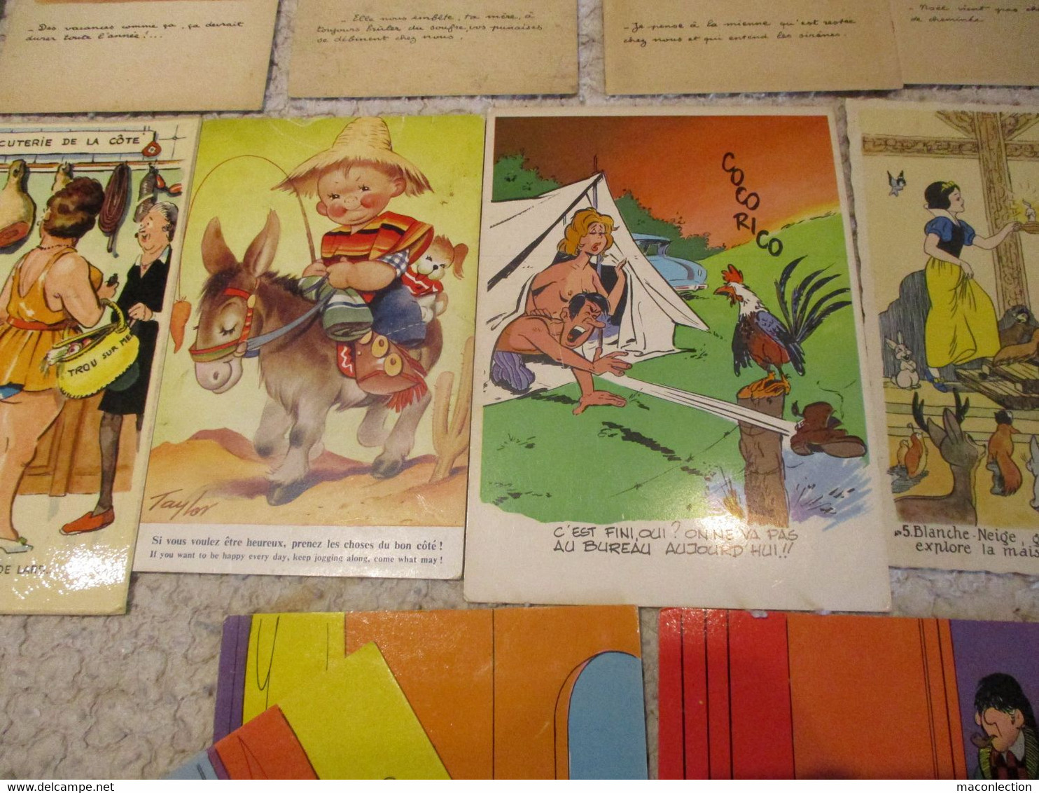 Lot 31 cpa Illustrateur Dubout Poulbot Jean de Preissac Tempest J Bellus Kiraz Rap Arot