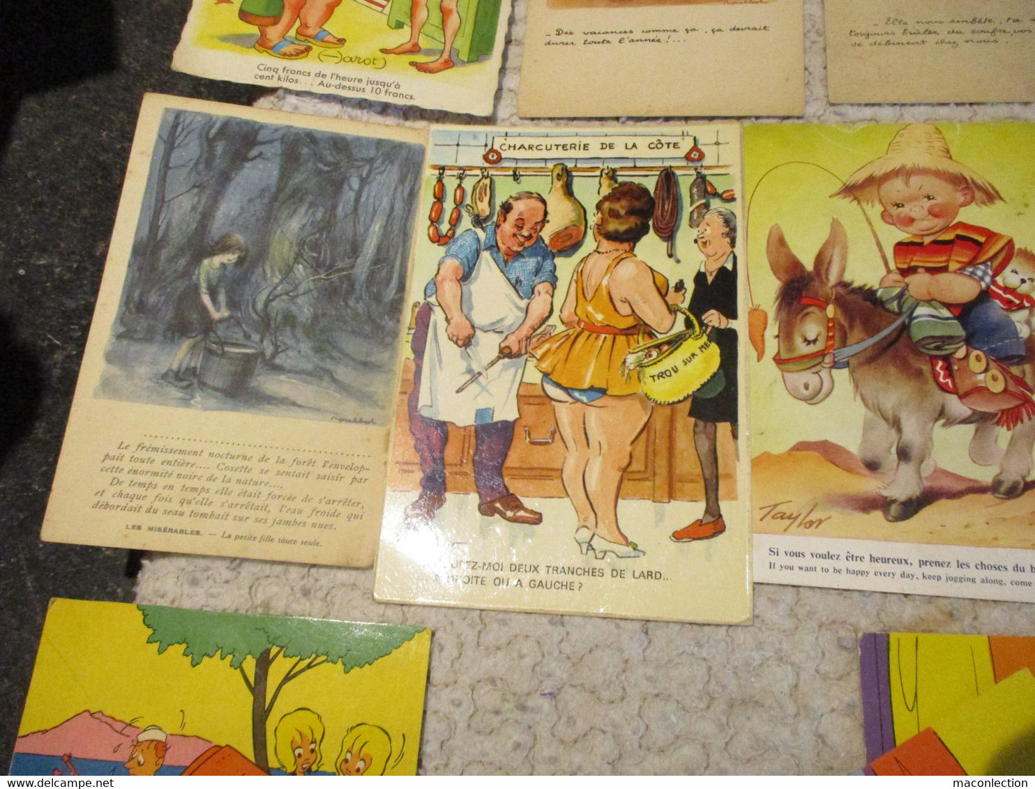 Lot 31 cpa Illustrateur Dubout Poulbot Jean de Preissac Tempest J Bellus Kiraz Rap Arot