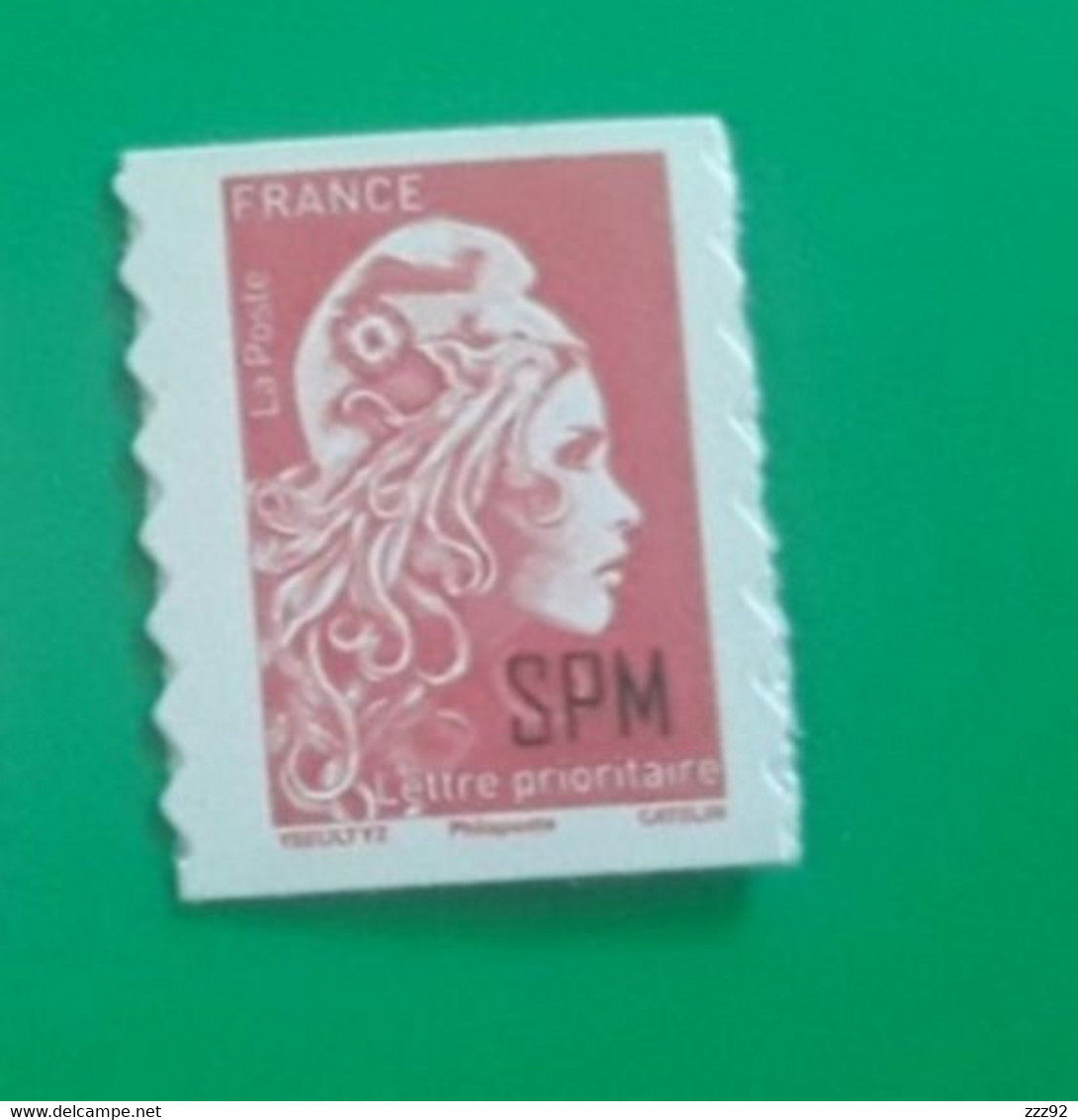 Saint Pierre Et Miquelon 2022 Marianne Engagée  Timbre Carnet Adhésif Rouge - Unused Stamps