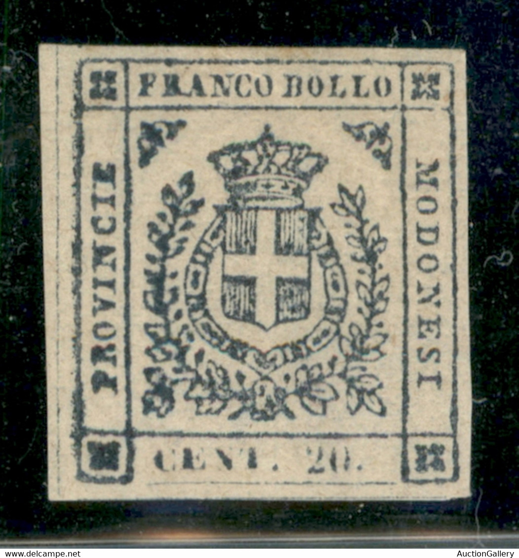 Antichi Stati Italiani - Modena - Governo Provvisorio - 1859 - Governo Provvisorio - 20 Cent Ardesia Violaceo (15) - Gom - Other & Unclassified