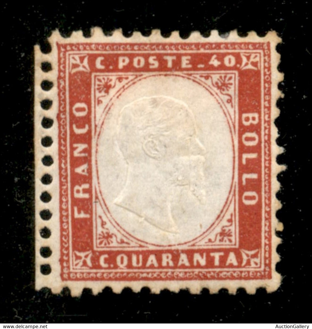 Regno - Vittorio Emanuele II - 1862 - 40 Cent (3) Bordo Foglio - Gomma Originale - Ottimamente Centrato - A. Diena - Autres & Non Classés